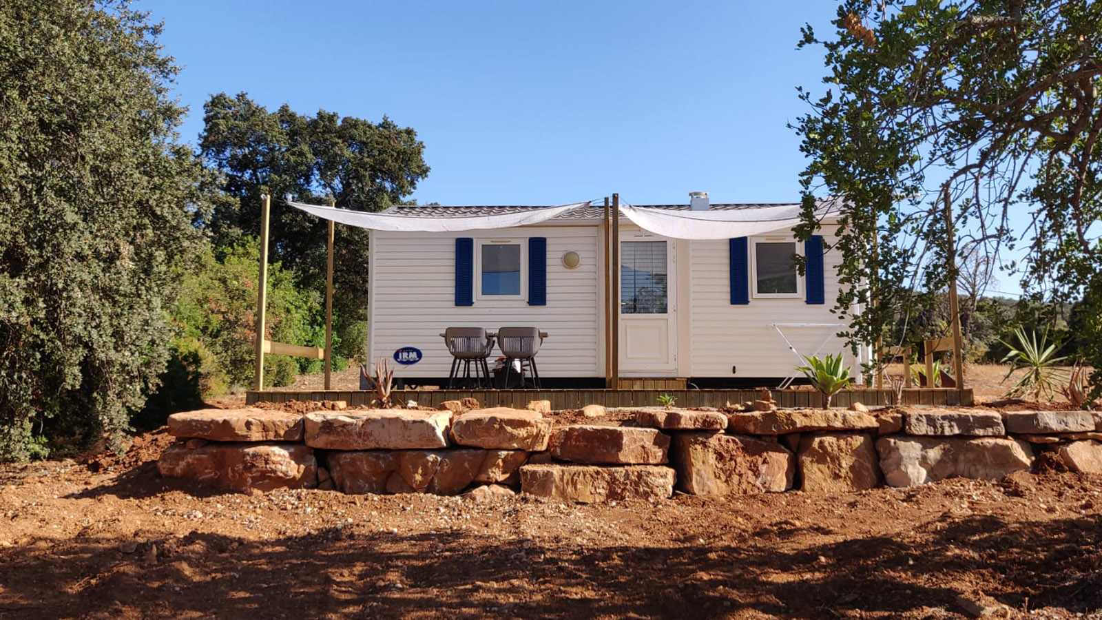 Mobile Home Monte Ouro Verde front Estoi Algarve Portugal